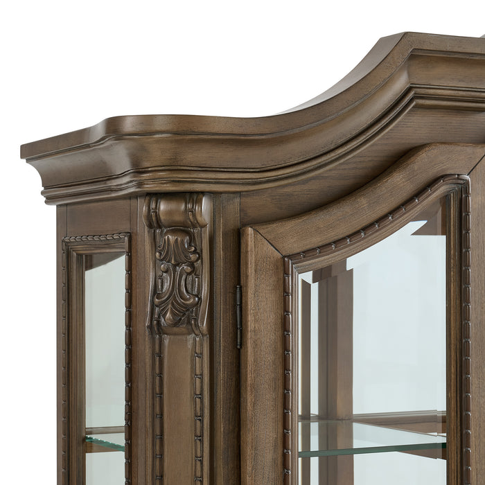 Madison Park Hutch with LED in Walnut