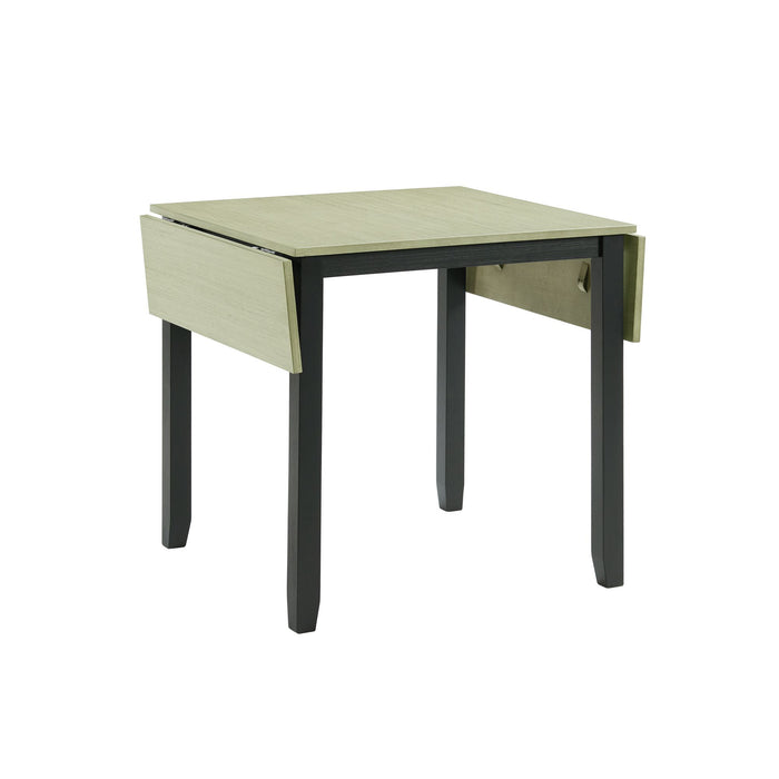 Martin 3 pc Drop Leaf Dining Set (Black Base)