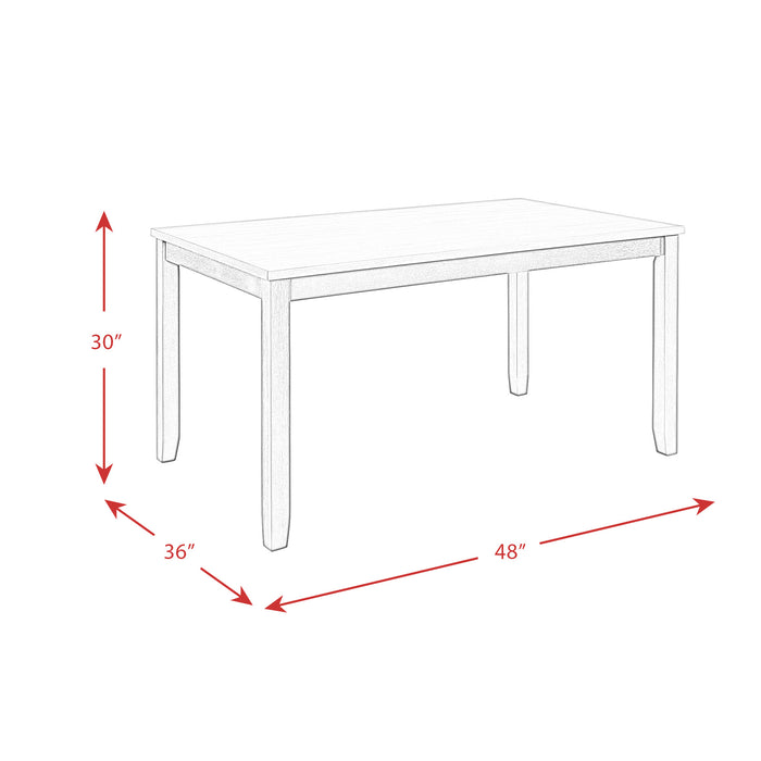 Martin 5 pc Dining Set (Black Base)