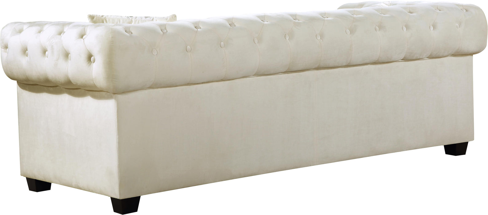 Bowery Cream Velvet Sofa