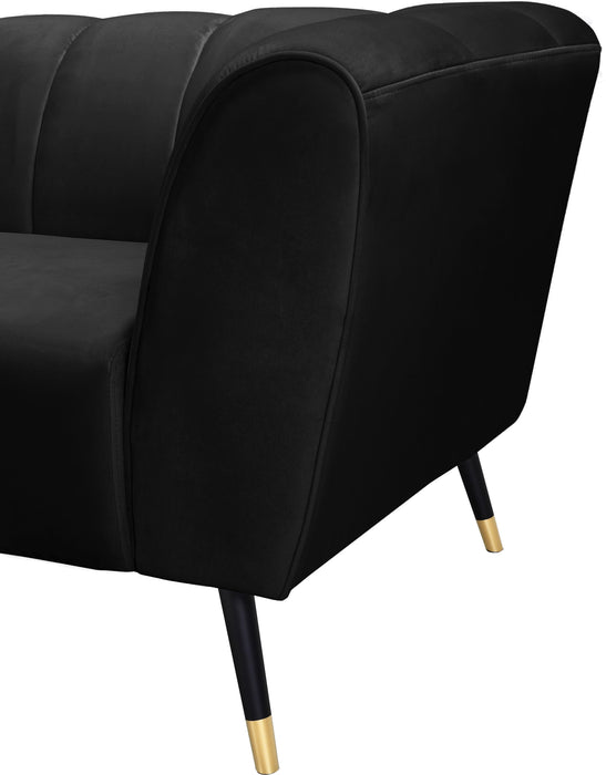 Beaumont Black Velvet Chair