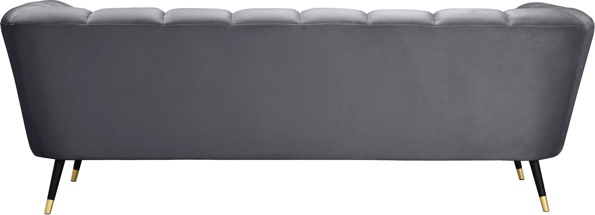 Beaumont Grey Velvet Sofa