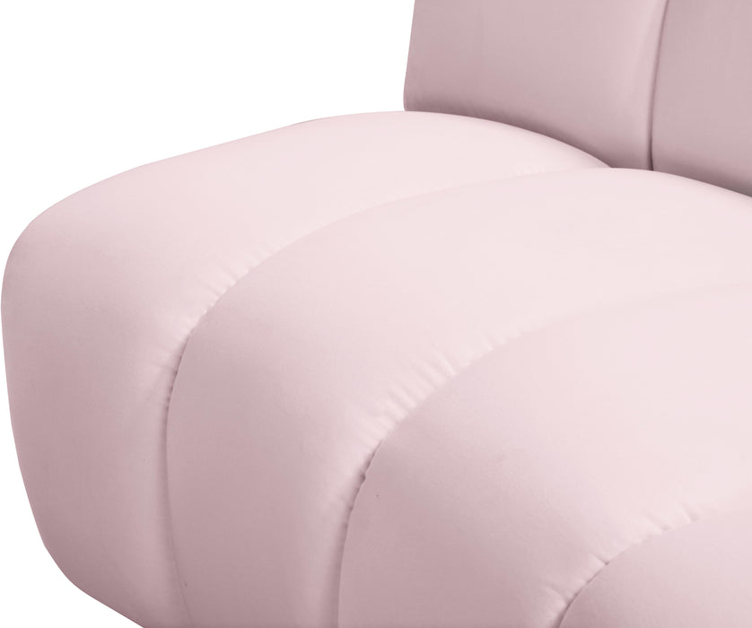 Infinity Pink Velvet 6pc. Modular Sectional