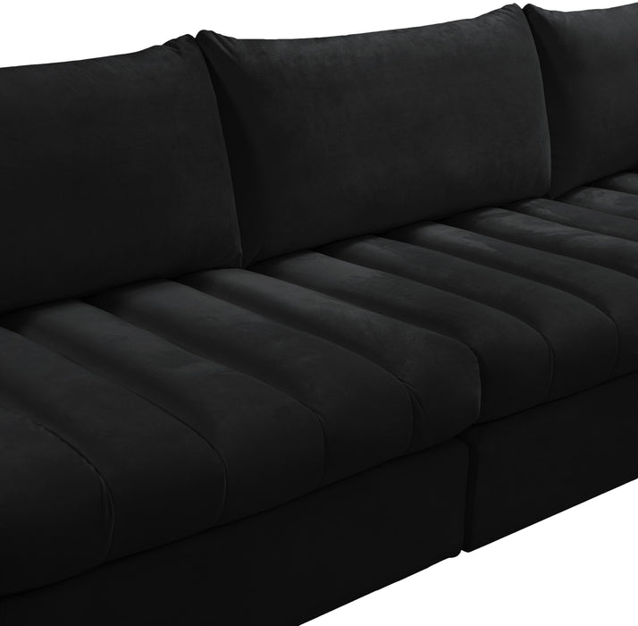 Jacob Black Velvet Modular Sectional