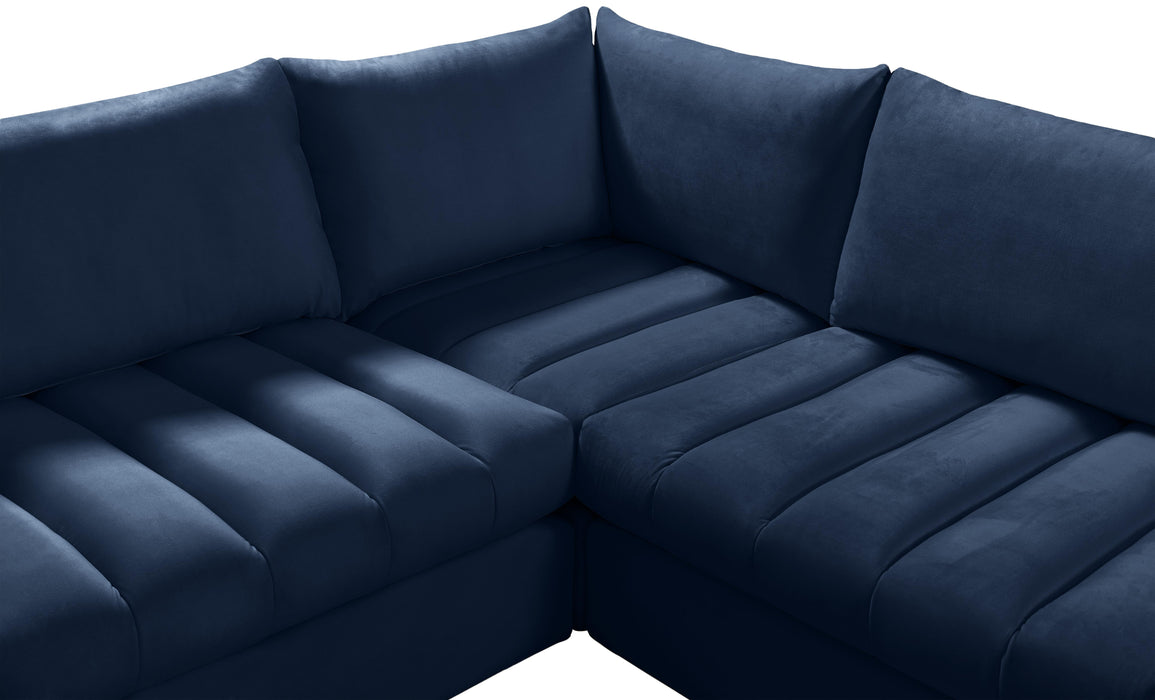 Jacob Navy Velvet Modular Sectional