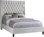 Fritz Cream Velvet Queen Bed image