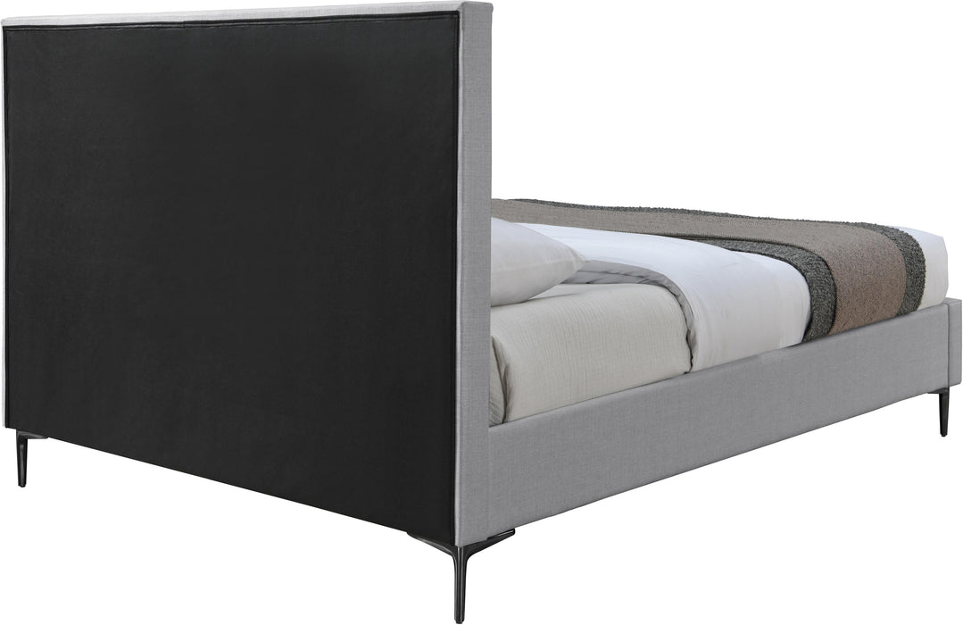 Hunter Grey Linen King Bed