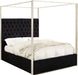 Porter Black Velvet Queen Bed image