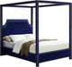 Rowan Navy Velvet Queen Bed (3 Boxes) image