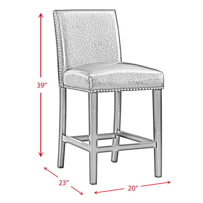 Meridian Counter Side Chair Grey (2 Per Pack)