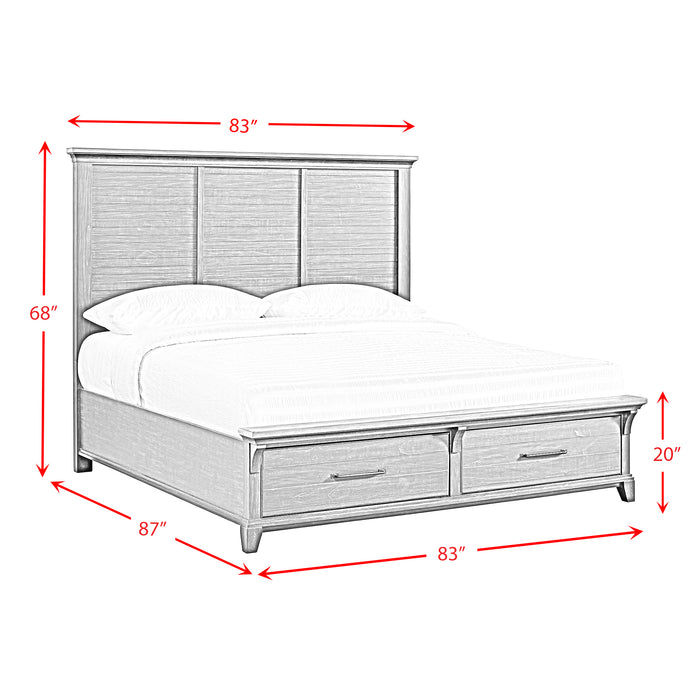 Montrose Storage Bed in Espresso & Brown