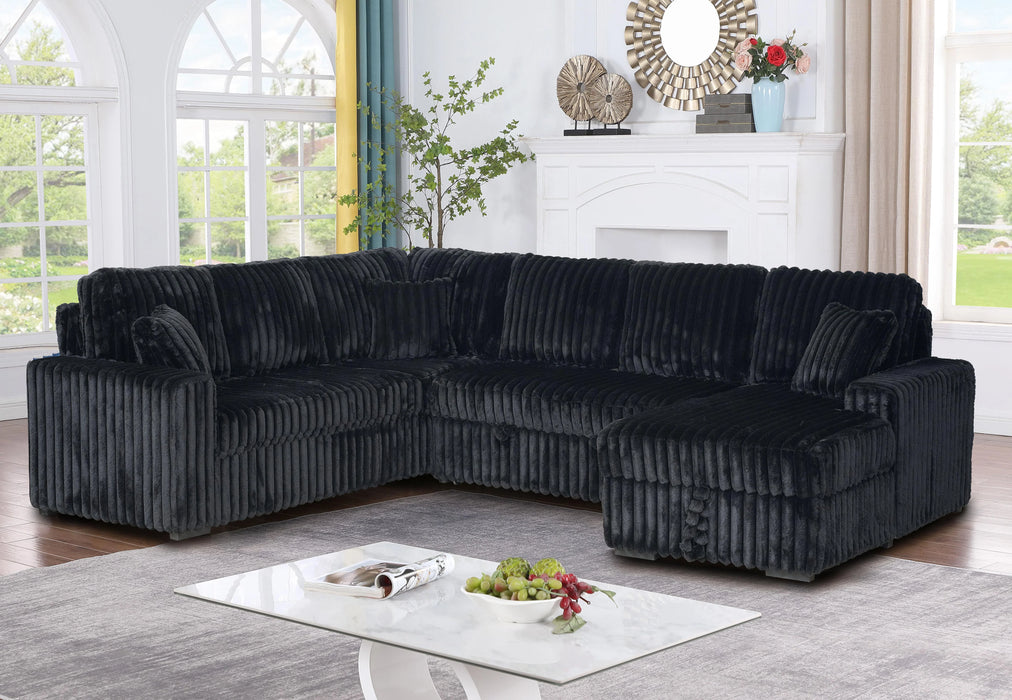 OVRSIZED L-SHAPED SECTIONAL SLEEPER SOFA