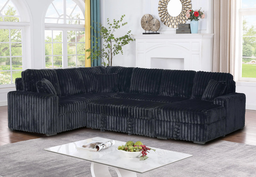 OVRSIZED L-SHAPED SECTIONAL SLEEPER SOFA