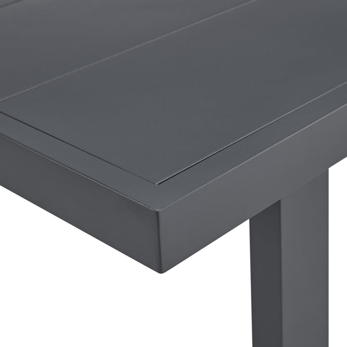 Playa Standard Height Dining Set in Dark Grey-Table and Four Chairs
