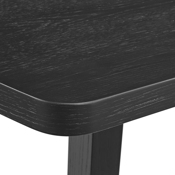 Portland Rectangular Dining Table in Black