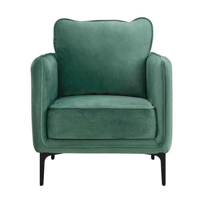 Rae Chair in Lavish 152 Green Velvet