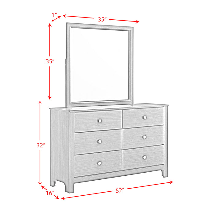 Sami Youth Dresser and Mirror Set