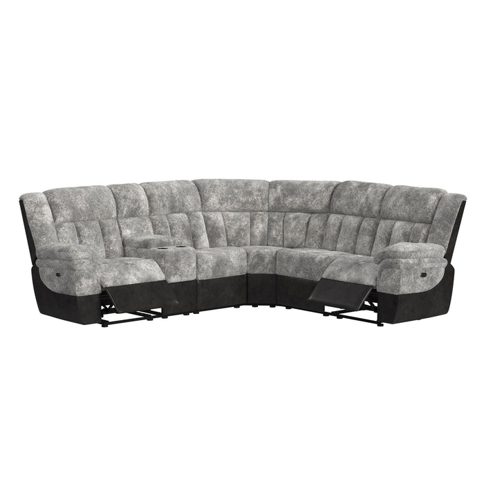Santorini RHF Power Motion Recliner in Dillon/Shire Grey