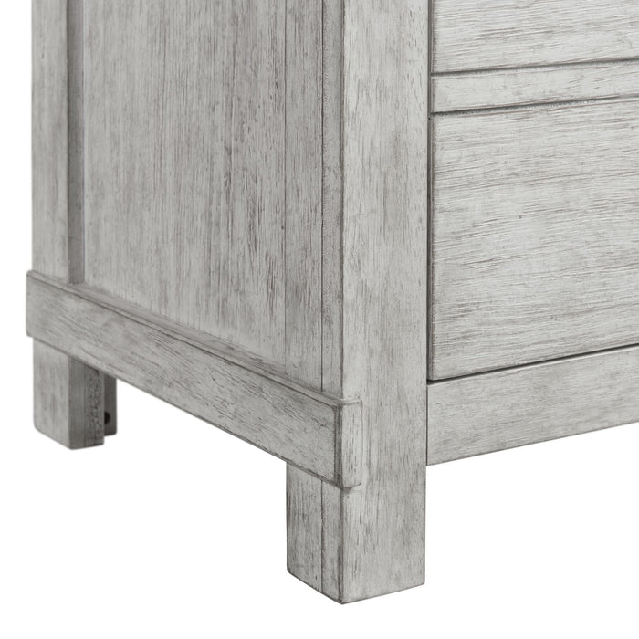 Scott Nightstand W/USB White Finish