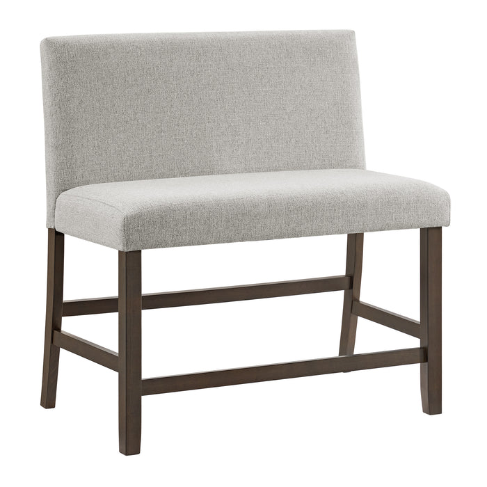 Seneca Counter Height Dining Set in Brown-Table and Four Chairs