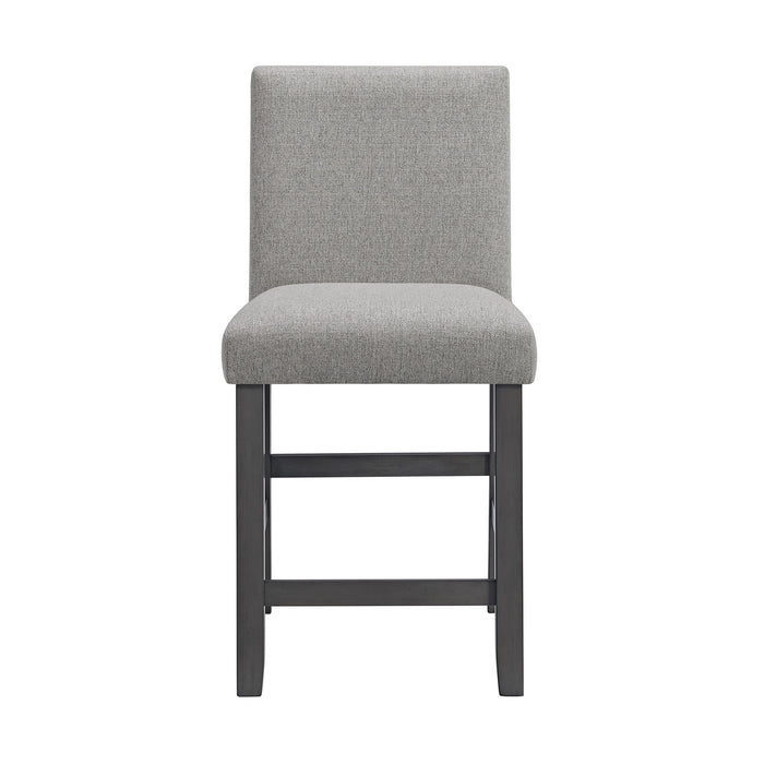Seneca Counter Side Chair with Grey Fabric in Grey (2 Per Carton)