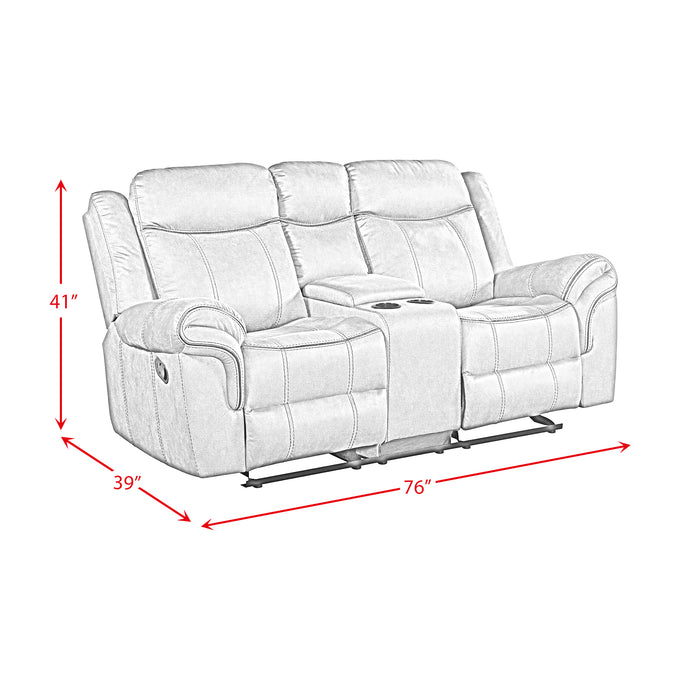 Sorrento 3PC Living Room Set in T101 Brown-Sofa, Loveseat & Recliner