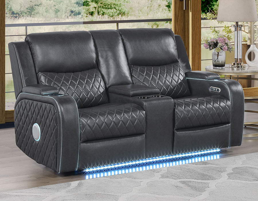 Home Cinema Power Reclining Set .  Charcoal