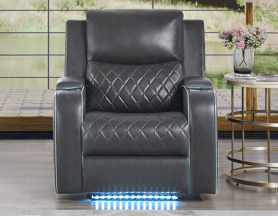 Home Cinema Power Reclining Set .  Charcoal