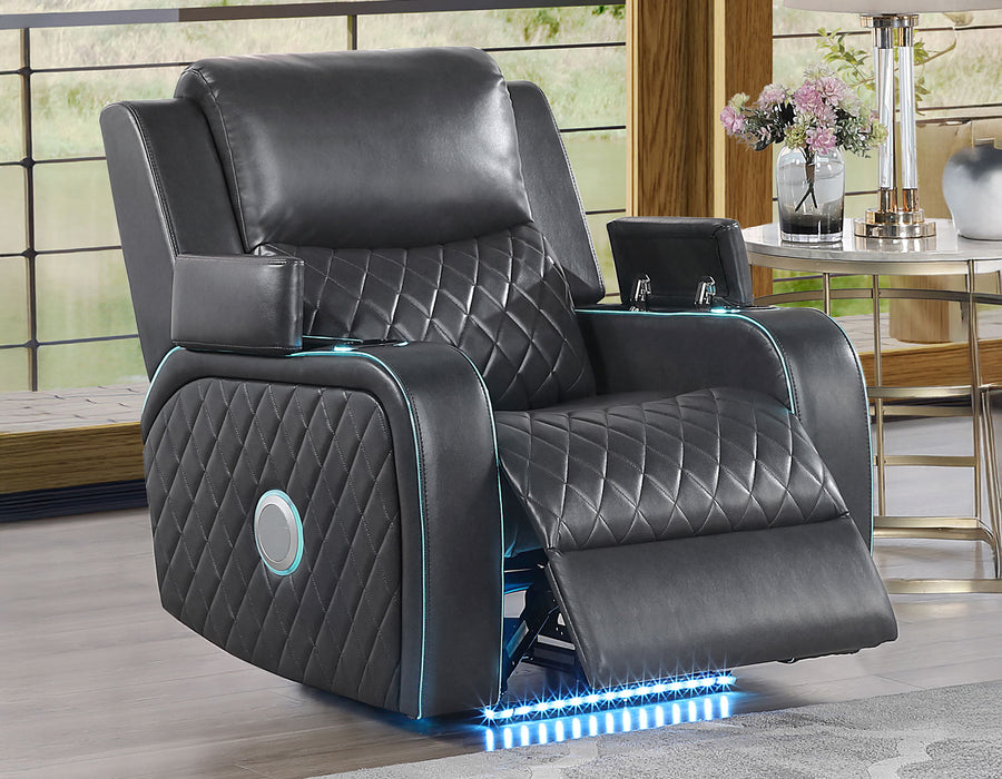 Home Cinema Power Reclining Set .  Charcoal
