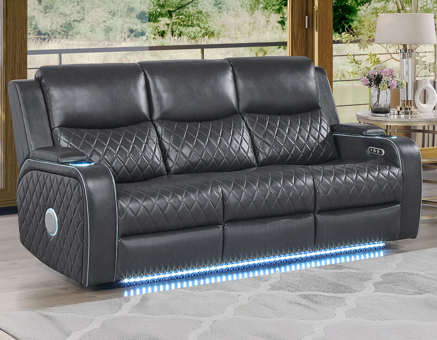 Home Cinema Power Reclining Set .  Charcoal