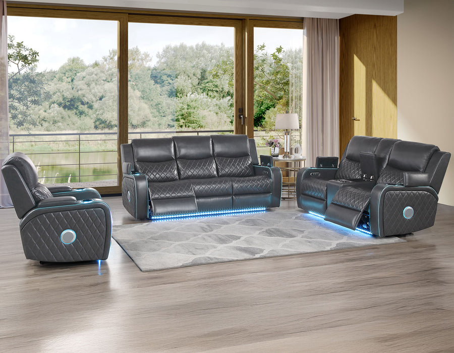 Home Cinema Power Reclining Set .  Charcoal