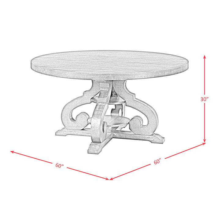 Stone Round Dining Table W/PU Base