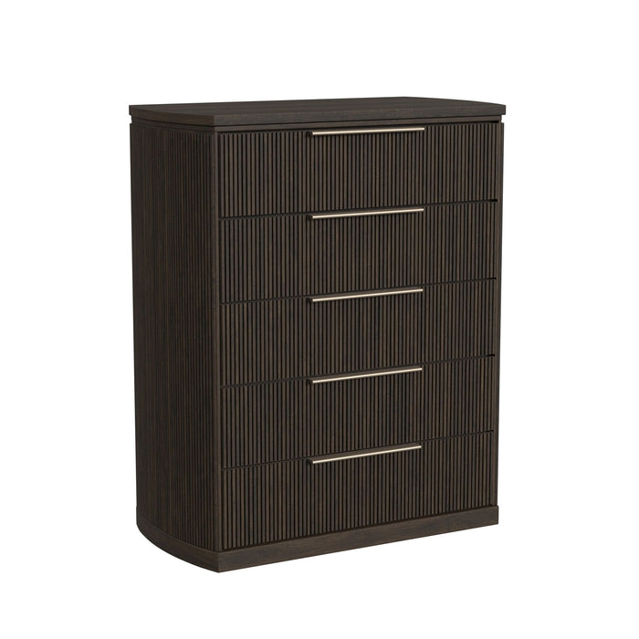 Sylvie UPH Bedroom Set with White Fabric