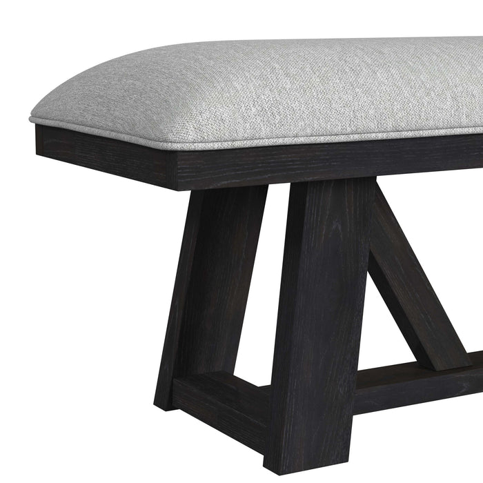 Transcend Standard Height Dining Set in Charcoal-Table and Four Chairs