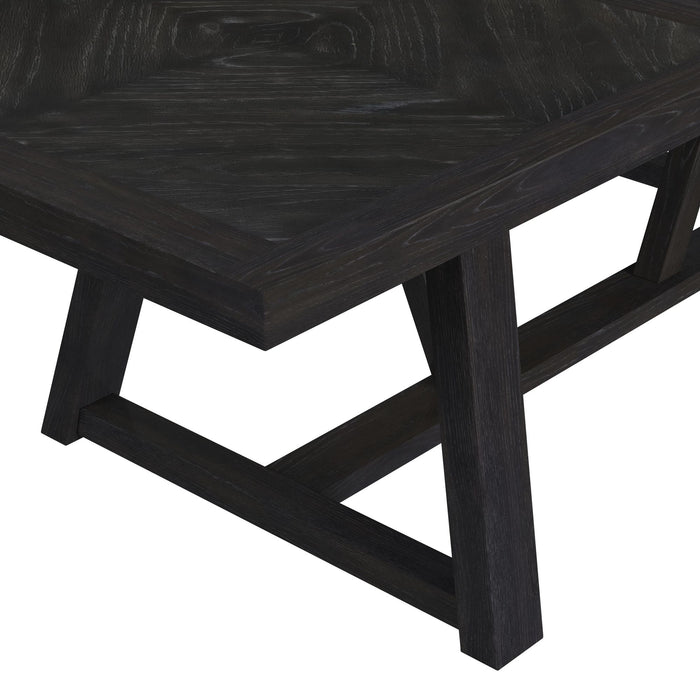 Transcend Standard Height Dining Set in Charcoal-Table and Four Chairs