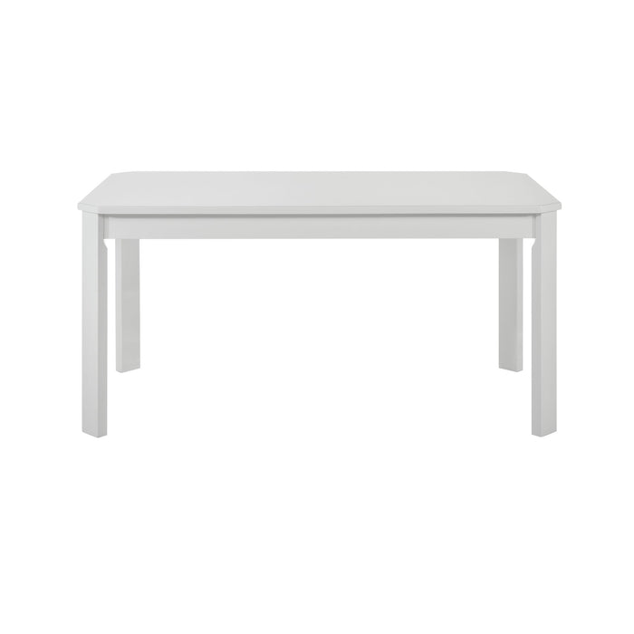 Travis Youth 5PC Dining Set with Table and 4 Chairs in White