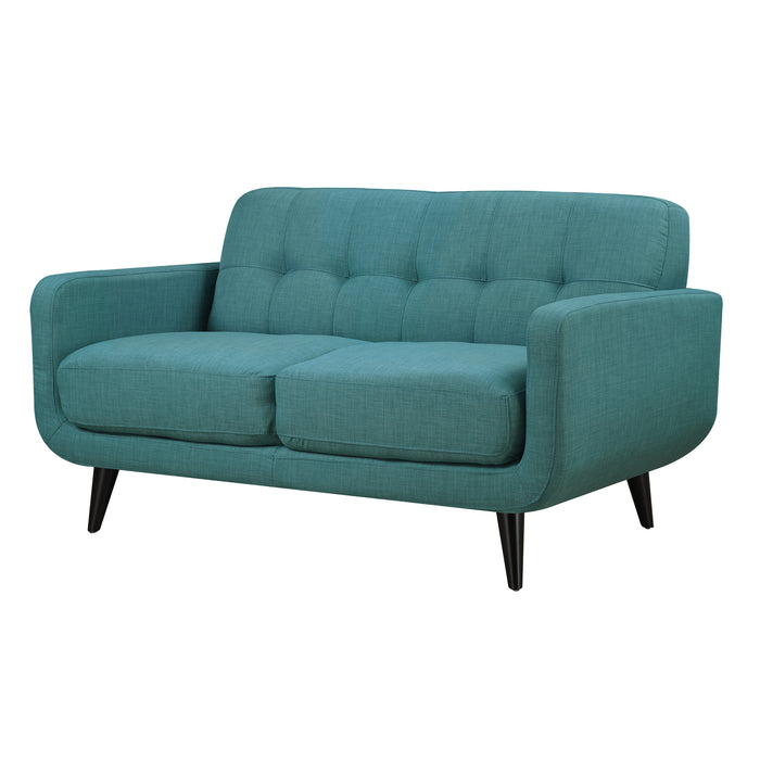 Hadley Sofa & Loveseat Set in Teal