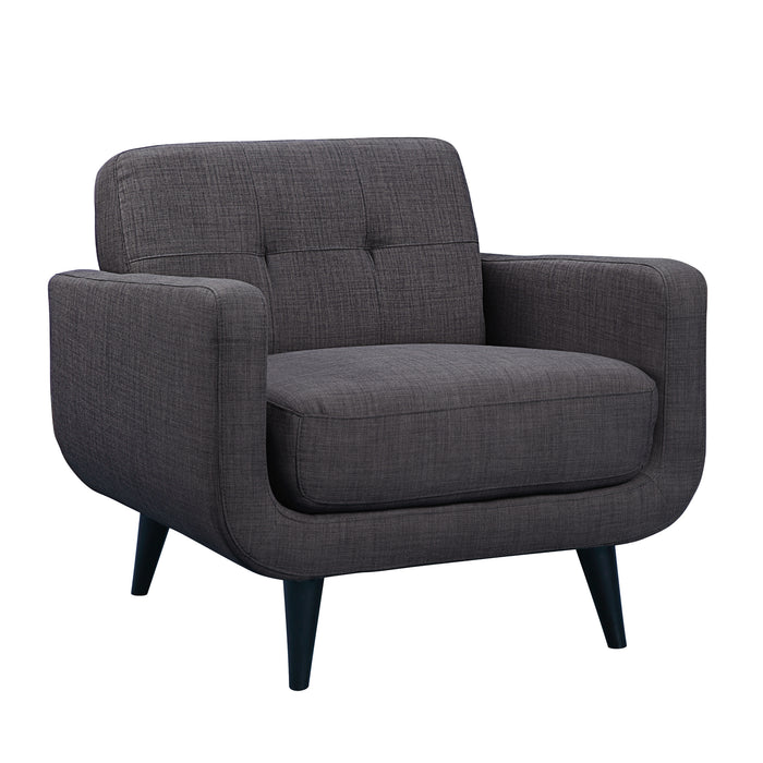 Hadley Sofa & Chair Set in Charcoal
