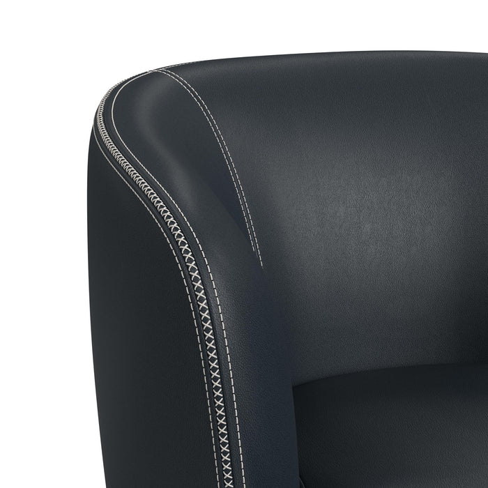 Vito Swivel Chair in Pebble Navy