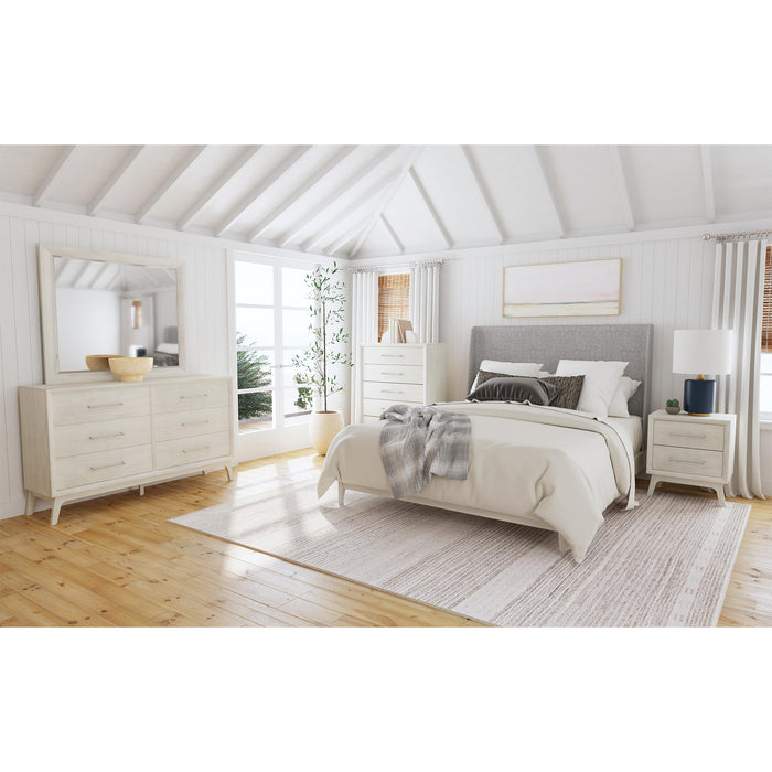Westland UPH Bedroom Set with Grey Fabric
