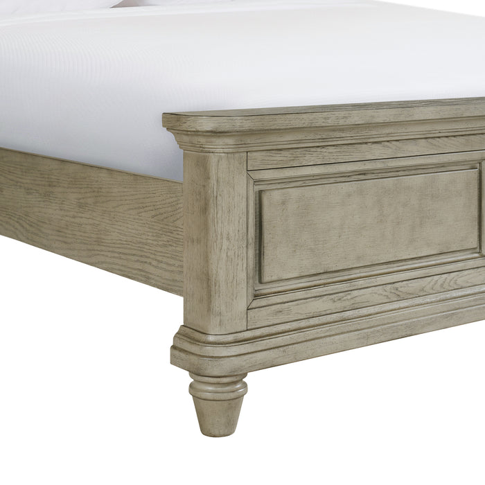 Whit-Ash Panel Bed