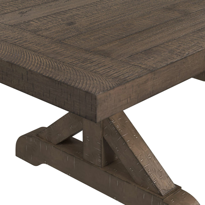 Yellowstone Standard Height Dining Set in Medium Brown-Table and Four Chairs