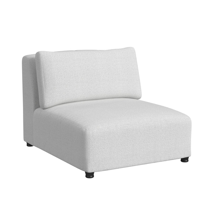 Zandara 5PC Modular Set in Olefin Beige with Ottoman