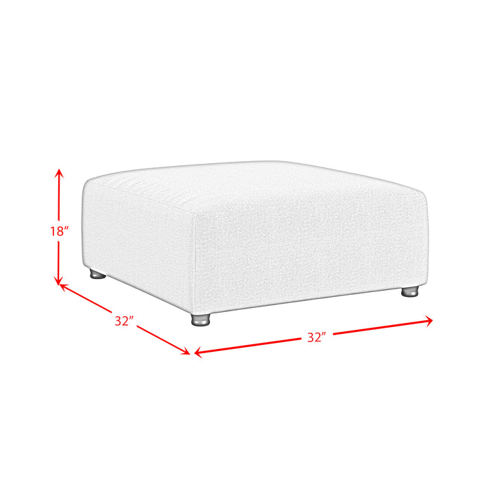 Zandara 5PC Modular Set in Olefin Beige with Ottoman
