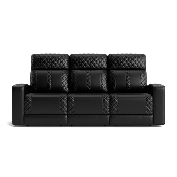 BLACK SOFA AND  LOVESEAT WITH LED