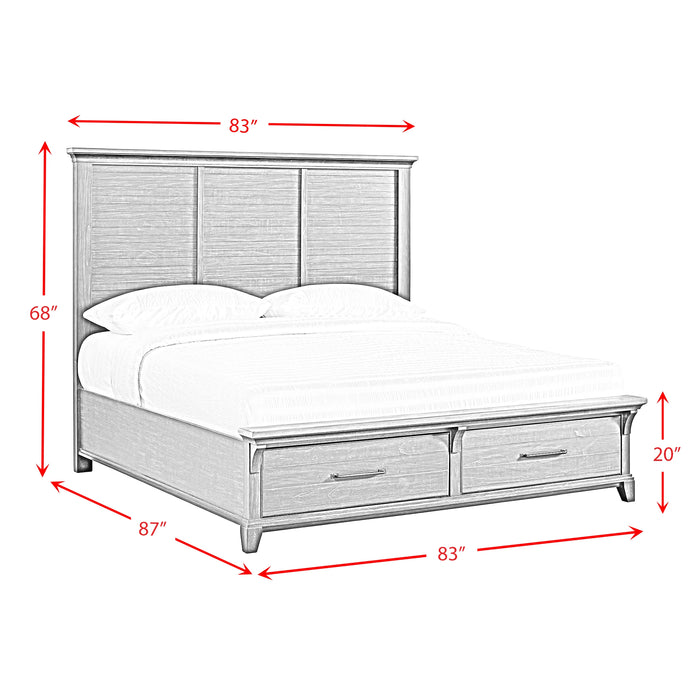 Montrose Storage Bed in Espresso & Brown