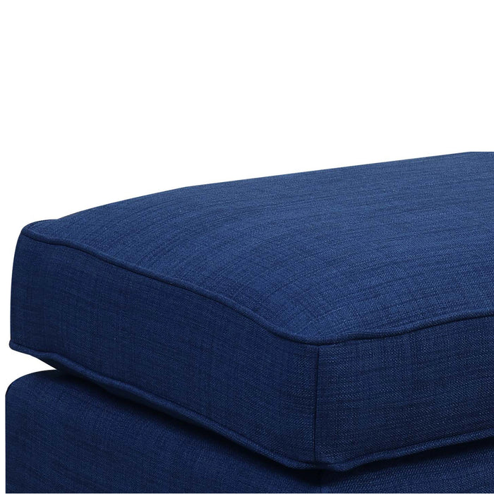 Erica 497 Ottoman W/Chrome Nail Heirloom Blue (ISTA 3)