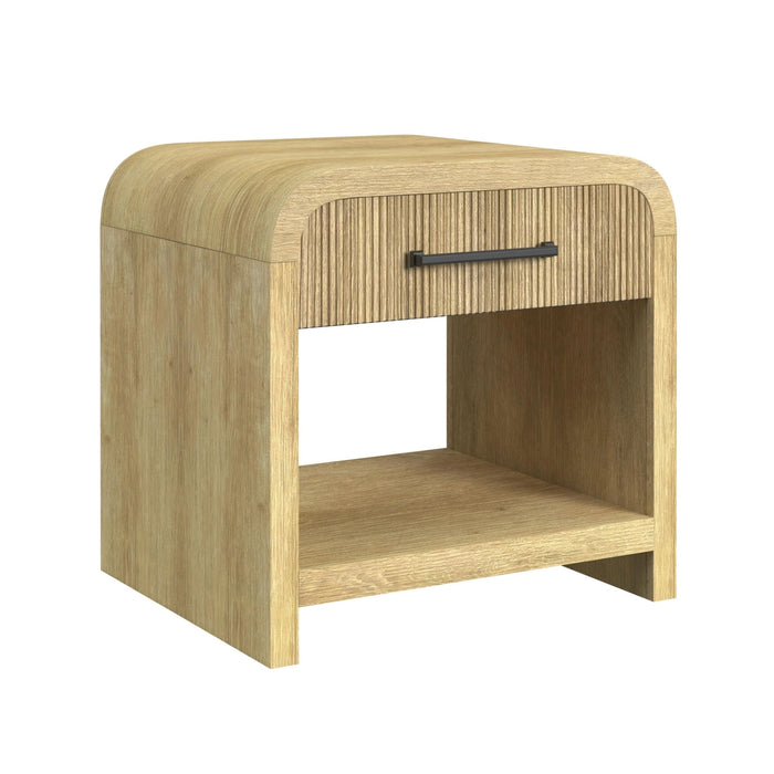 Ridgemont 3PC Occasional Table Set in Natural-Coffee Table & Two End Table