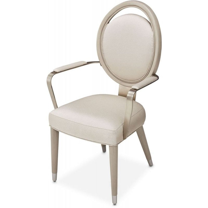 AICO Eclipse Arm Chair (Set of 2) in Moonlight