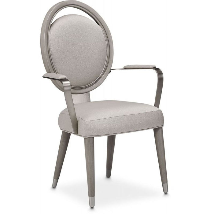 AICO Eclipse Arm Chair (Set of 2) in Moonlight image